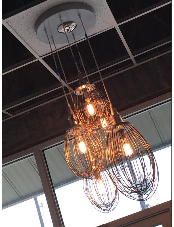 Lighting -Industrial Hanging Lighting - Chandelier - Upcycled Whisk
