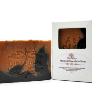 Chocolate Almond Soap Luxury Soap with Moroccan Red Clay