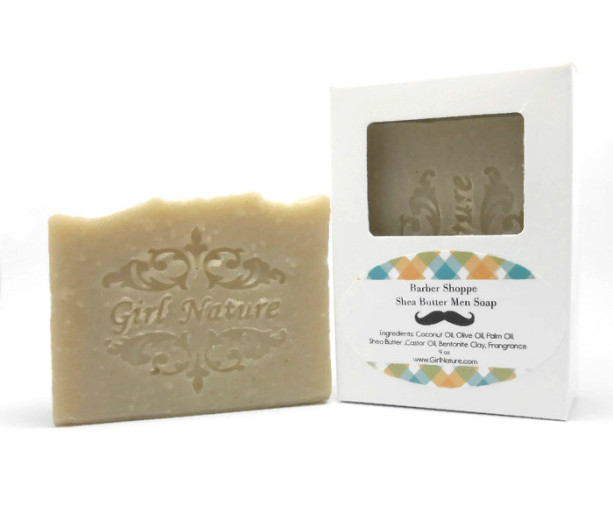 Barber Shoppe Soap Luxury Men Soap with Shea Butter and Bentonite Clay