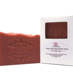 Rose Clay Soap Luxury Soap with Shea Butter