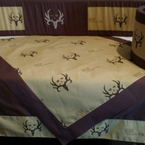 Exclusive and RARE******Bone Collector 3 piece crib set****LIMITED EDITION*** ready to ship***
