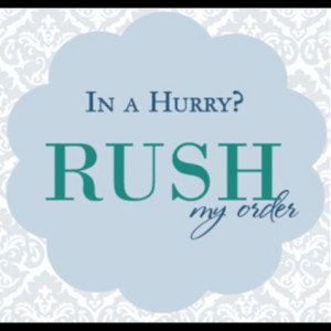 Rush my order listing******must be purchase with other items from our shop if rush is needed.
