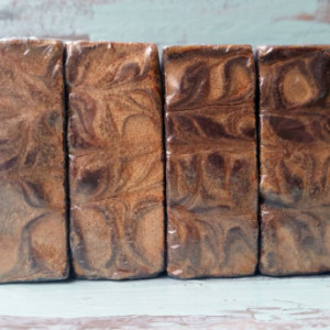 Gourmet Chocolate Scented Soap with Dark Chocolate and Coconut Milk