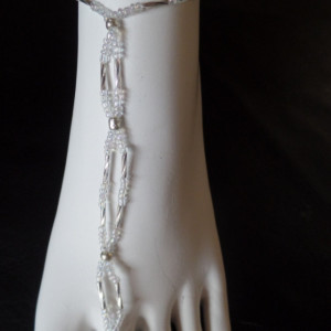 Simple Bliss wedding beaded Barefoot, Soleless Sandals Jewelery Sexy, Dressy, Classy, Handmade item, made to order