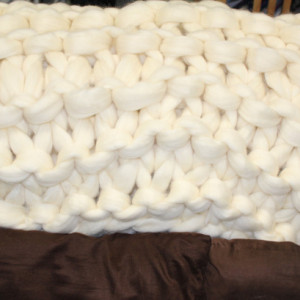 Knitted Blanket, Throw Blanket, Wool Blanket, Large Knitted Blanket, Giant Knitted Blanket, Chunky Blanket