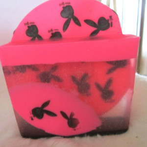  Playboy Bunny  Inspired Soap~Miss Cherie Dior~Glycerin Soap~ Hot Pink Soap