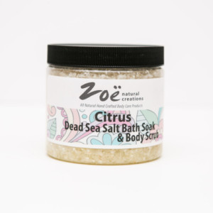 Citrus Dead Sea Salt Bath Soak and Body Scrub