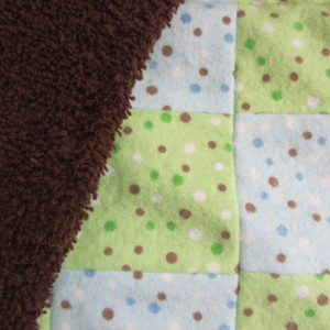 Blue and Green Burp Cloth