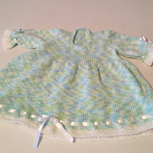 Lovely baby dress in soft spring colors