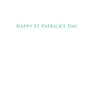 St Patrick's Day Deer Skull 5" x 7" Card Set of 2