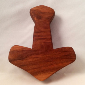 Wooden Mjölnir Thor's Hammer Toy For Babies and Toddlers Made of Solid Walnut Perfect For Any Baby Viking!