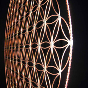 flower of life in copper, larger version