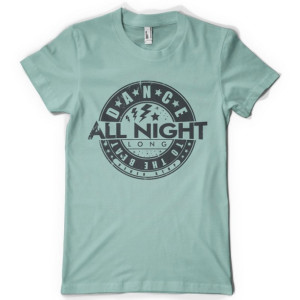 Dance All Night Adult Short Sleeve Tee Shirt  Plus Sizes available Dance Shirt, Dance to the Beat Shirt, Record, Vinyl