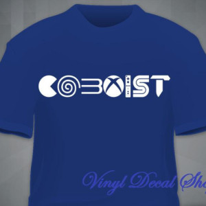 Coexist Gaming shirt,  Plus Size Available Nintendo, Packman, Wii, Sega, Gaming console Tee Shirt