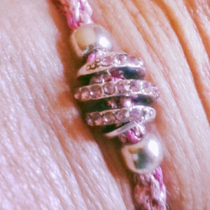 Petite Pink Braided Kumihimo Bracelet