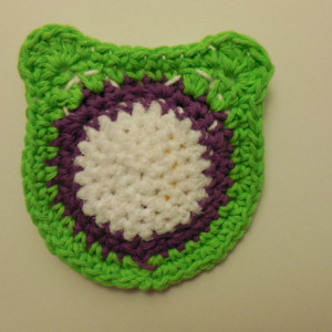 Set of 2 Handmade Crochet Purple, Green, White Owl Kitchen Dish / Pot Scrubbie   os129