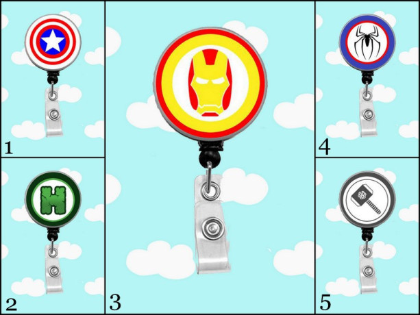 Marvel Comic Badge Reel