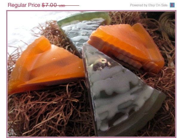 On Sale Pumpkin Pie Novelty Soap~Blackberry Vanilla Novelty Soap~ Pie Soap~Thanksgiving Soap~Christmas Soap~