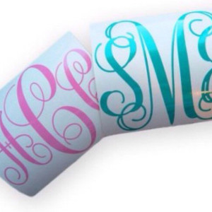 Personalized Monogram Decals-Car, laptop, tablet, wall decals, cup, phone