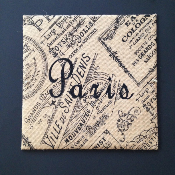 Paris Burlap Picture - Paris Decorations, French Decor // ready to hang FREE SHIPPING