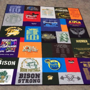 Custom Puzzle Style T-Shirt/Memory Quilt  - Up to 55 T-Shirts