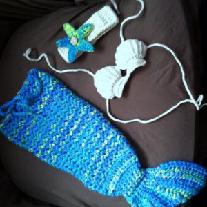 Crochet Mermaid Costume For Baby