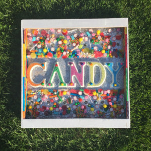 Handmade original Lighted CANDY Marquee Sign