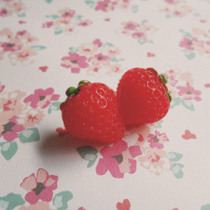 Kawaii / Lolita / Sweet Strawberry / Stud / Earrings