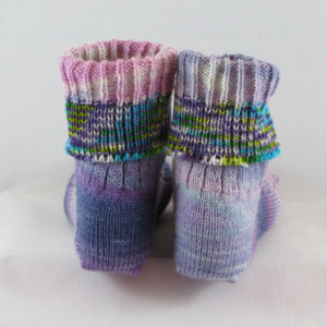 Shades of Purple Hand Cranked Socks-Free Shipping