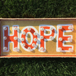 Marquee "Hope" Sign (+Extension Cord & FREE SHIPPING)