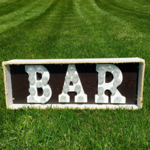 Lighted Bar Marquee Sign (Handcrafted Original)