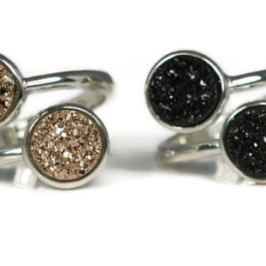 Druzy Ring, Stackable Ring, Gemstone Ring, Multistone Ring, Healing Ring, Promise Ring, Statement Ring, Cocktail Ring, Adjustable Ring