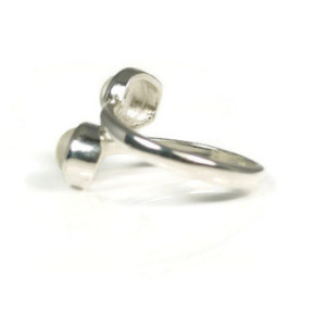 Moonstone Ring, Birthstone Ring, Healing Ring, Multistone Ring, Gemstone Ring, Adjustable Ring, Statement Ring, Cocktail Ring, Promise Ring