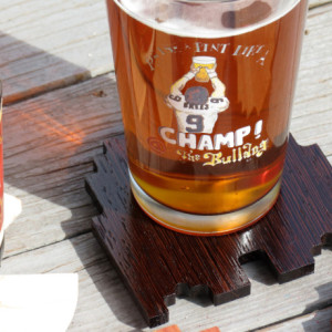 Solid Hardwood Video Game Coasters - Ghosters