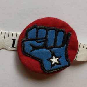 Grand Opening Sale!!!! Solidarity Fist Pin (2")