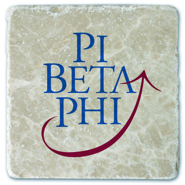 Pi Beta Phi marble coaster