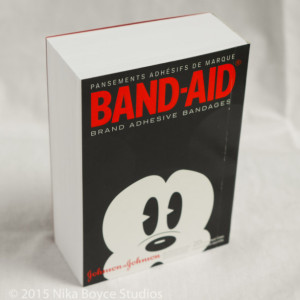 Mickey Mouse Collectible Band-Aid Handmade Book Disney blank notebook journal diary gift upcycle