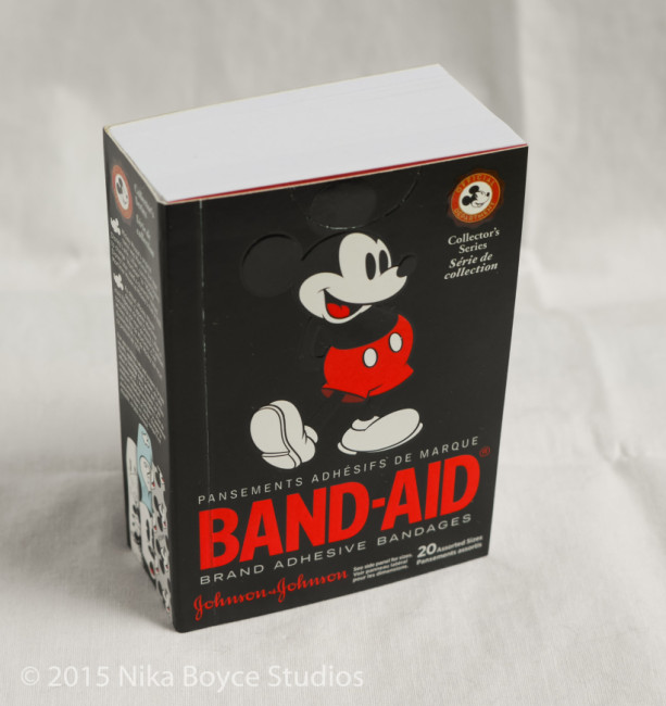 Mickey Mouse Collectible Band-Aid Handmade Book Disney blank notebook journal diary gift upcycle