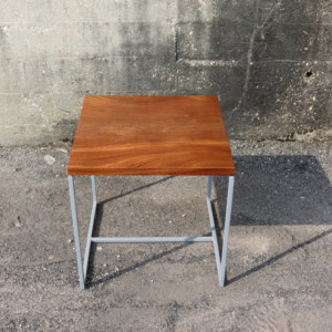 Modern Wood and Metal End Table - The Calvin Table - Simple High Quality Table - Contemporary Industrial High Quality table
