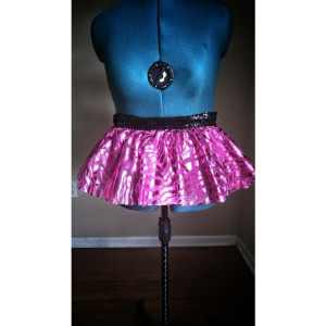 Pink Zebra Run Diva Running Skirt Tutu