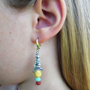 Boho Earrings-Boho Jewelry-Gypsy Earrings-Bohemian Earrings-Tribal Earrings- Bohemian Jewelry-Hippie Earrings-Ethnic Earrings-Boho-