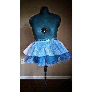Sparkle Light Blue Running Skirt Tutu