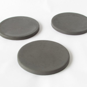 Black Concrete Coasters - Set of 3