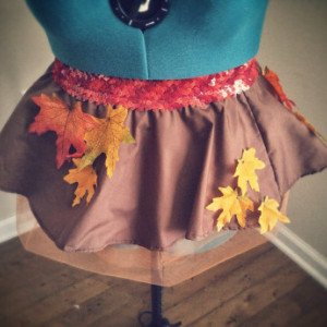 Limited Edition Fall Foliage Running Skirt Tutu Pefect for Halloween