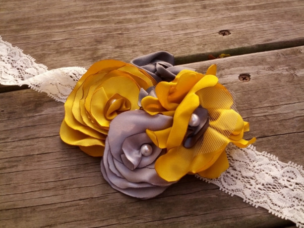 Satin Flower Headband