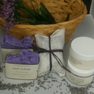 Dark Lavender Gift Basket