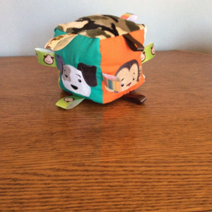 'Peeking'  Plush Baby Block toy