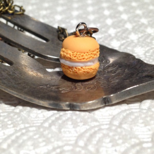 Miniature Goldenrod Macaron Necklace