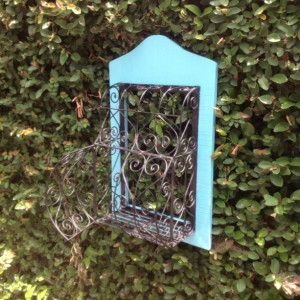 Hand Painted Vintage Wire Cage