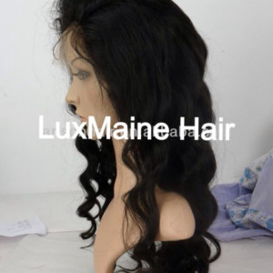 VIRGIN LACE FRONT WIG, BRAZILIAN LOOSE CURLY 18